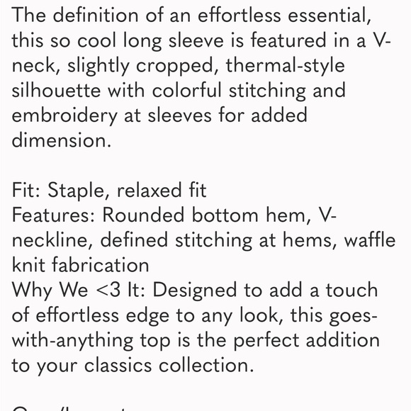 NWT Free People Amara Thermal Top - Picture 9 of 9